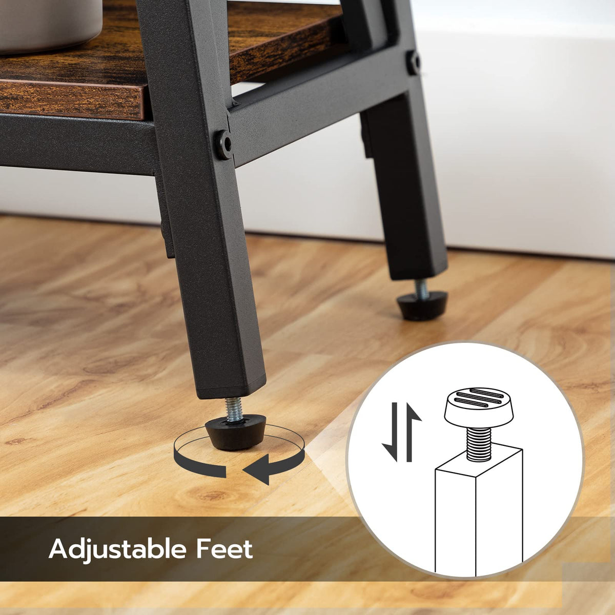 Narrow 2-Tier Console Table