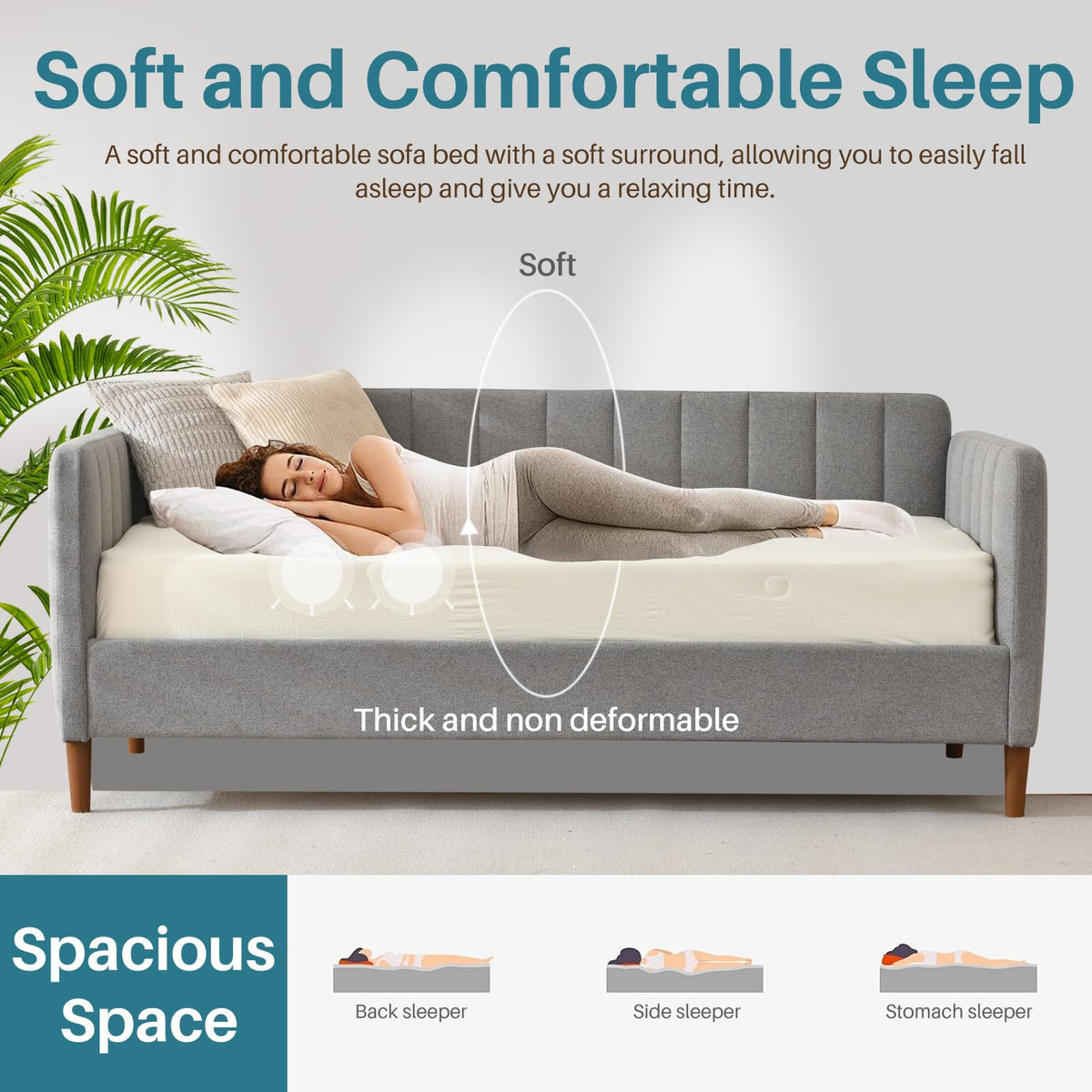 Twin Upholstered Daybed