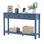 Console Table with 3 Drawers & Open Shelf
