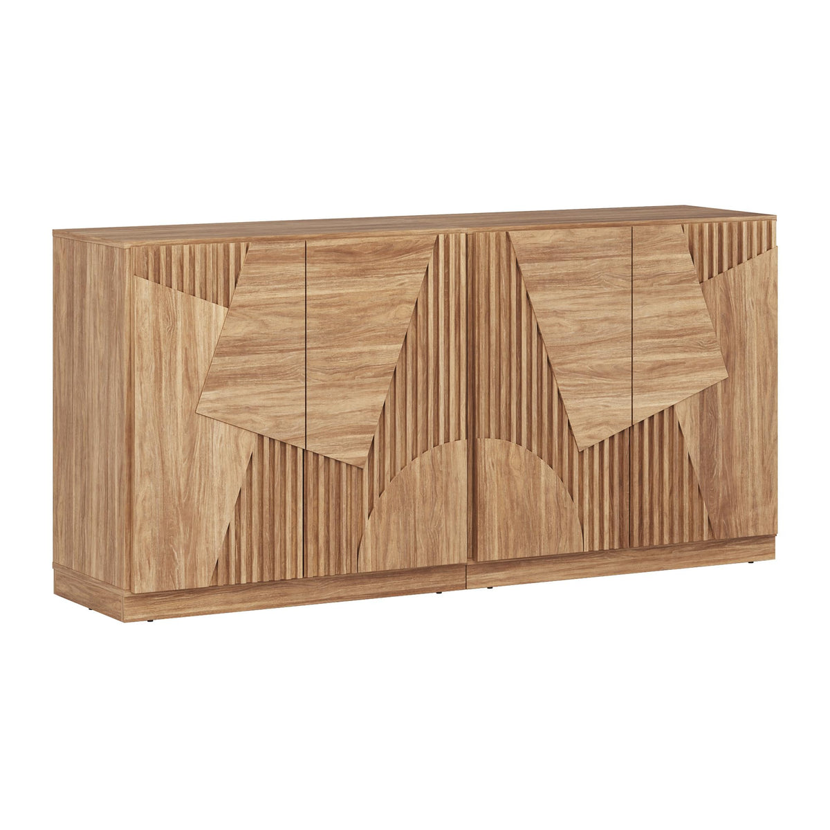 Camel Fluted Modular Sideboard