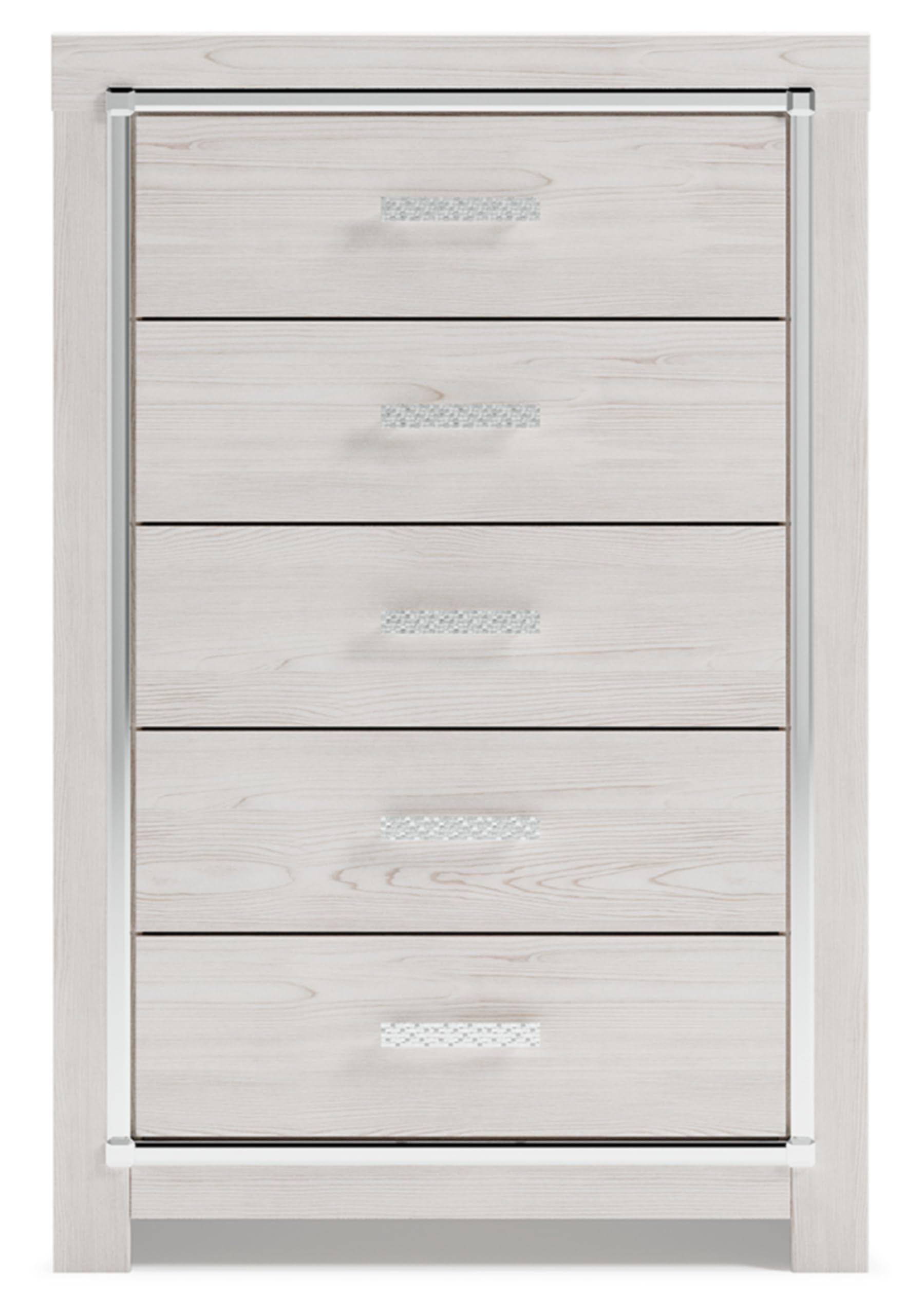 Signature Design by Ashley Altyra Contemporary 5 Drawer Chest, White