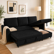 Corduroy Sectional Sleeper Sofa