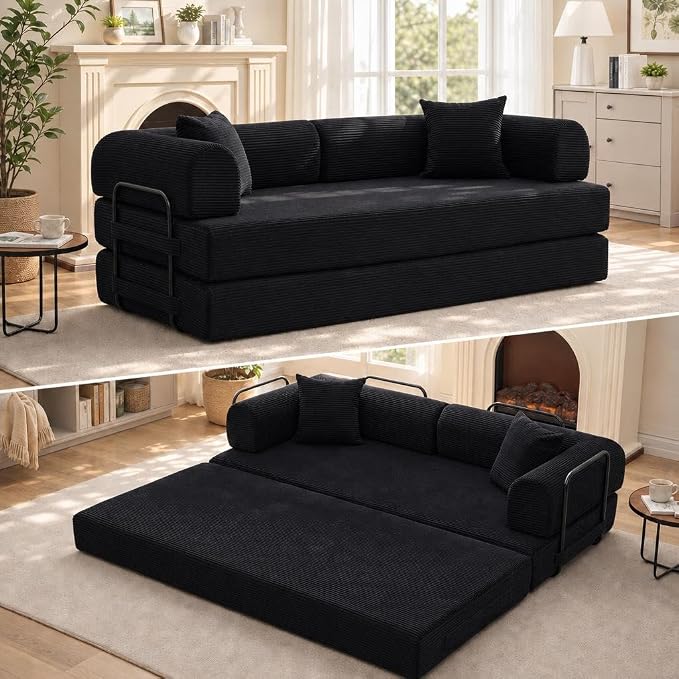 Corduroy Convertible Futon Sofa Bed