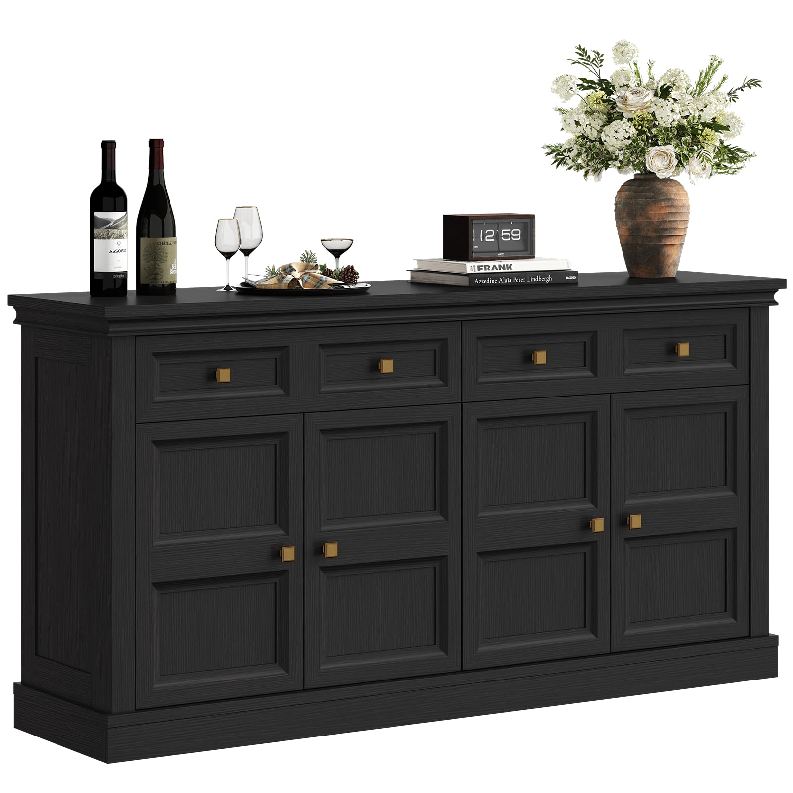 63" Buffet Cabinet with Storage & Drawers