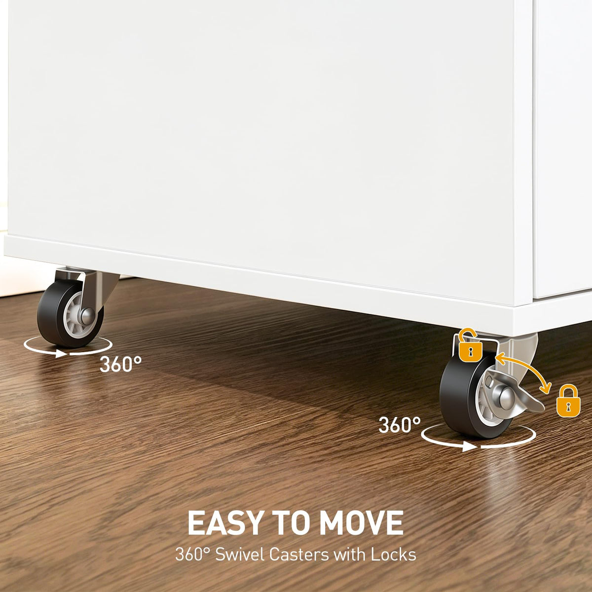2-Drawer Mobile File Cabinet