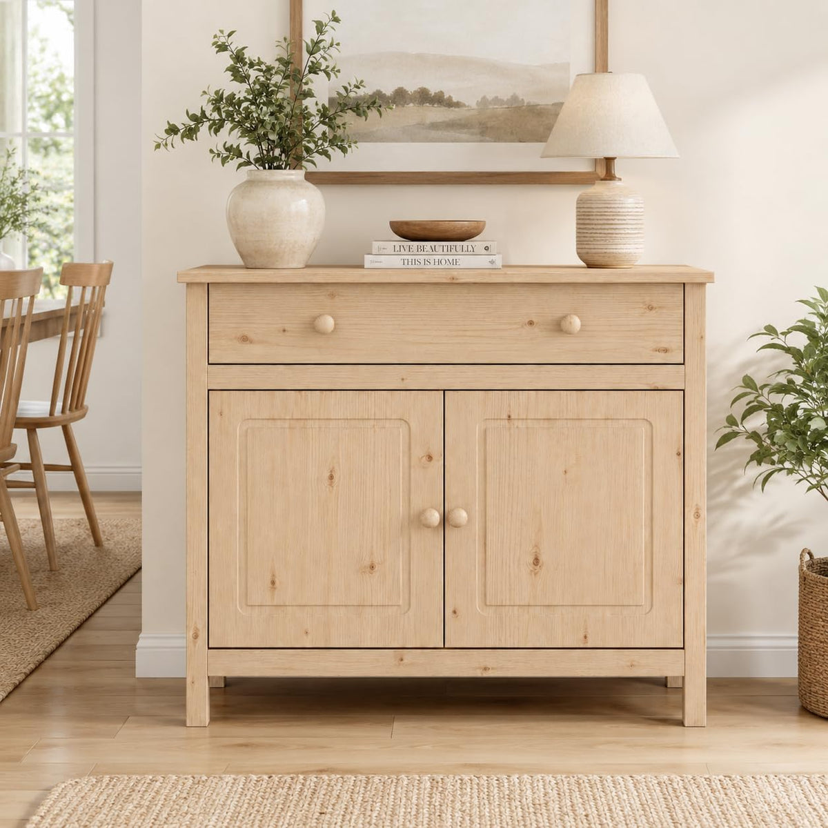 Solid Pine Shaker Sideboard