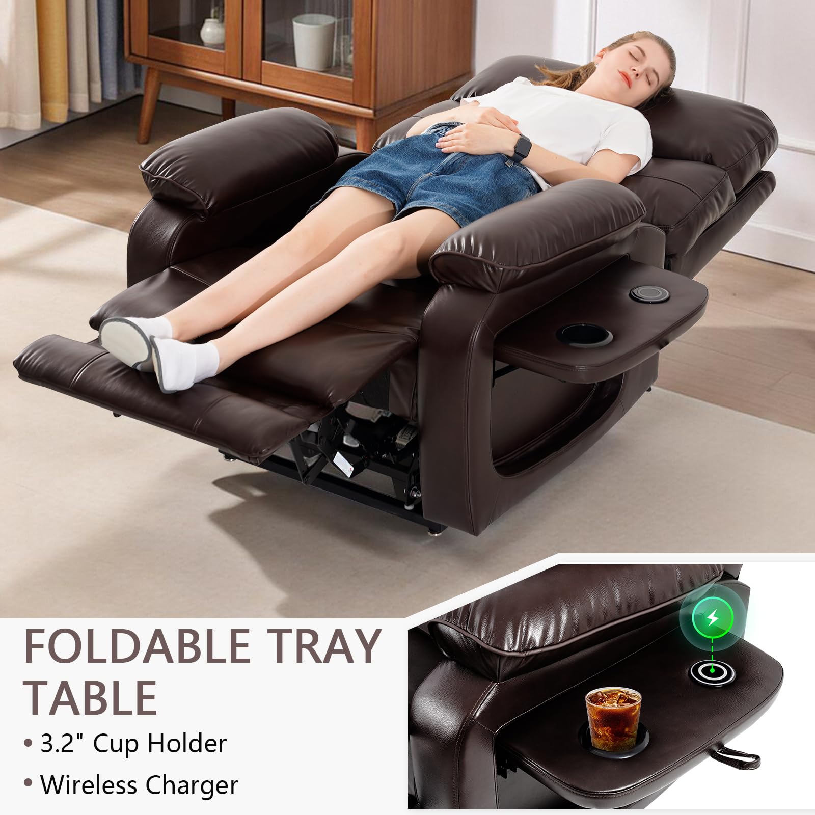 Dual Motor Infinite Position Power Lift Recliner Chair