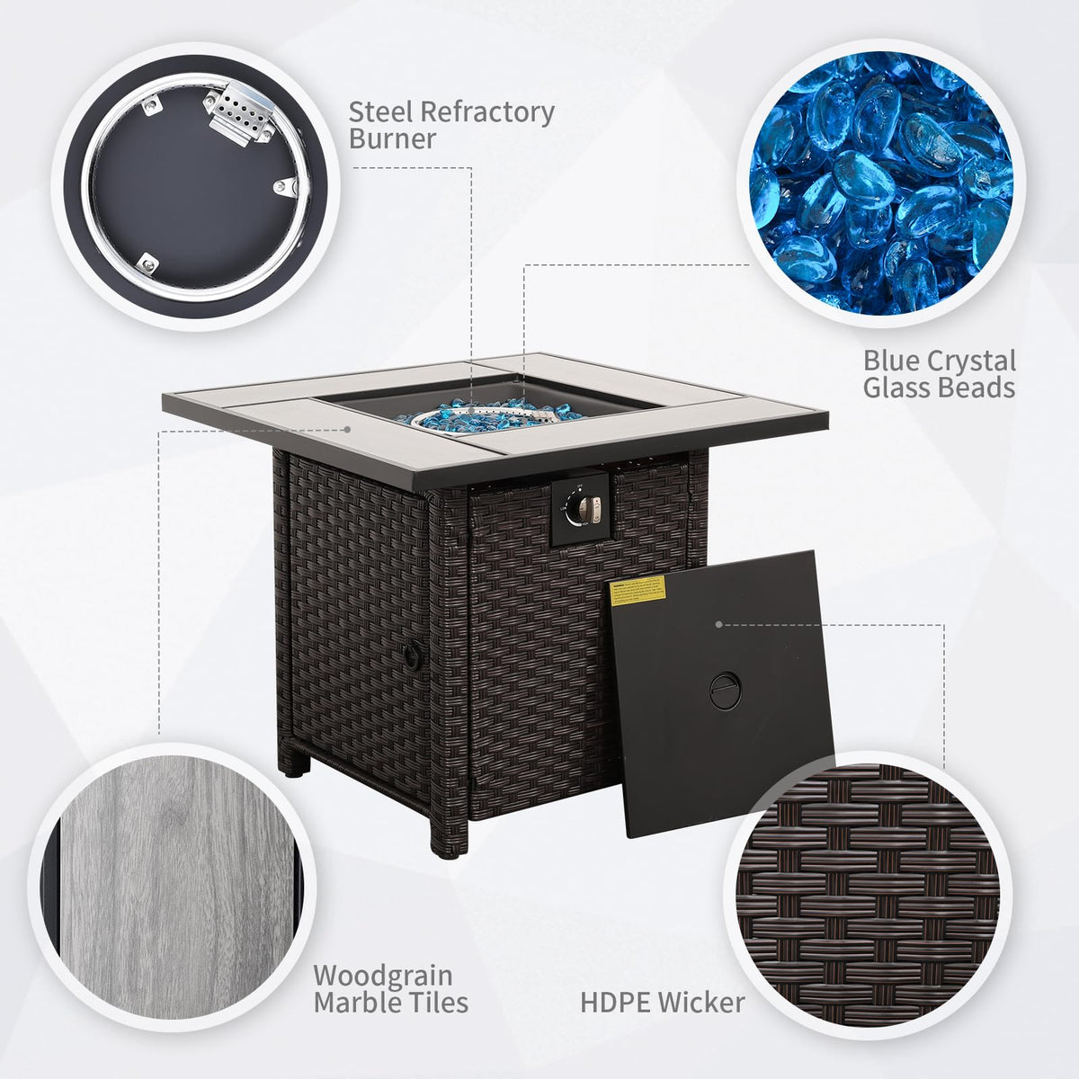 Propane Fire Pit Table