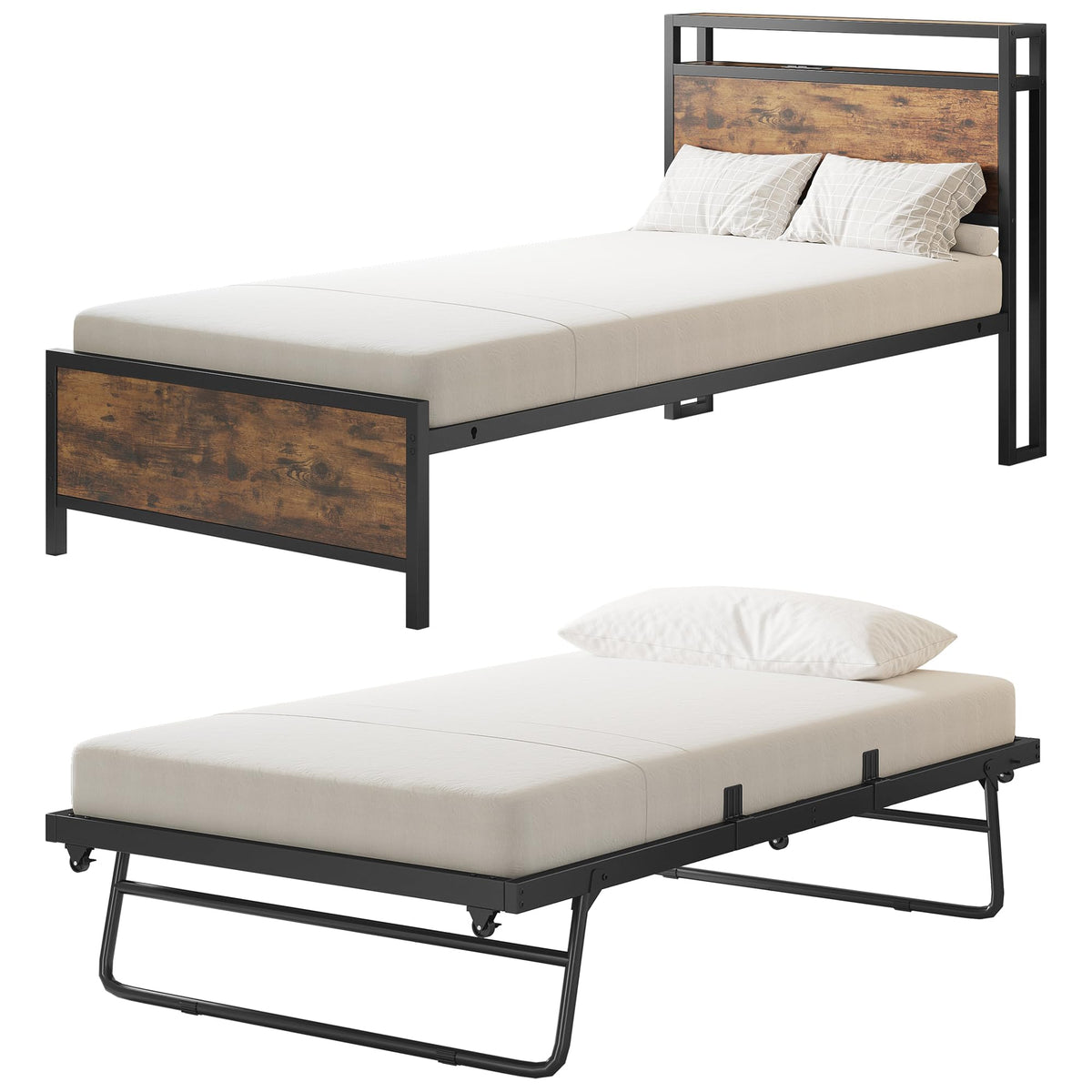 Twin Daybed with Pop-Up Trundle