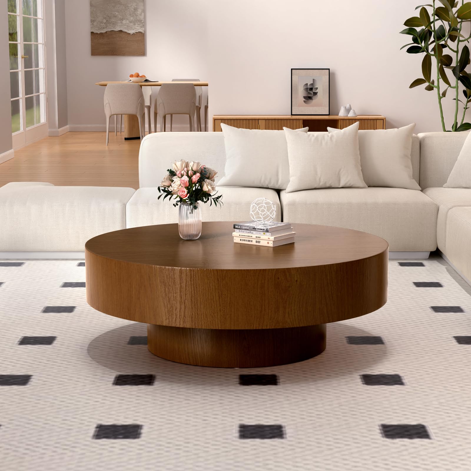 Round Drum Coffee Table