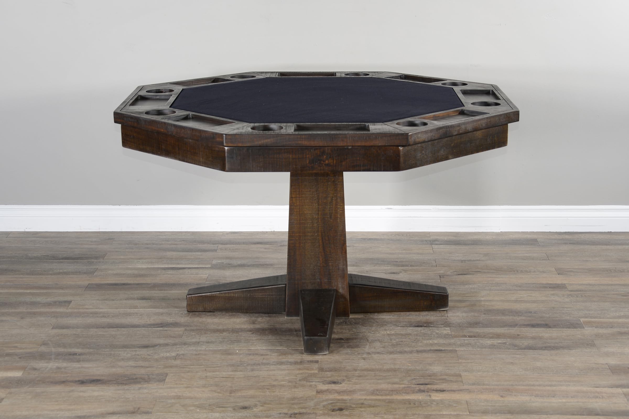 Empire USA Blaze Poker Game & Dining Table (Smokehouse Finish Table)