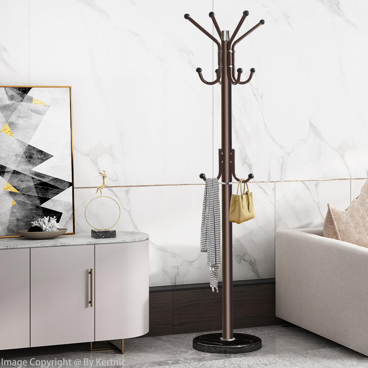 Bronze 11-Hook Coat Rack