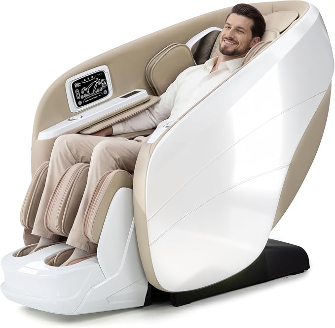 4D Zero Gravity Massage Chair with 34 Airbags & SL Track