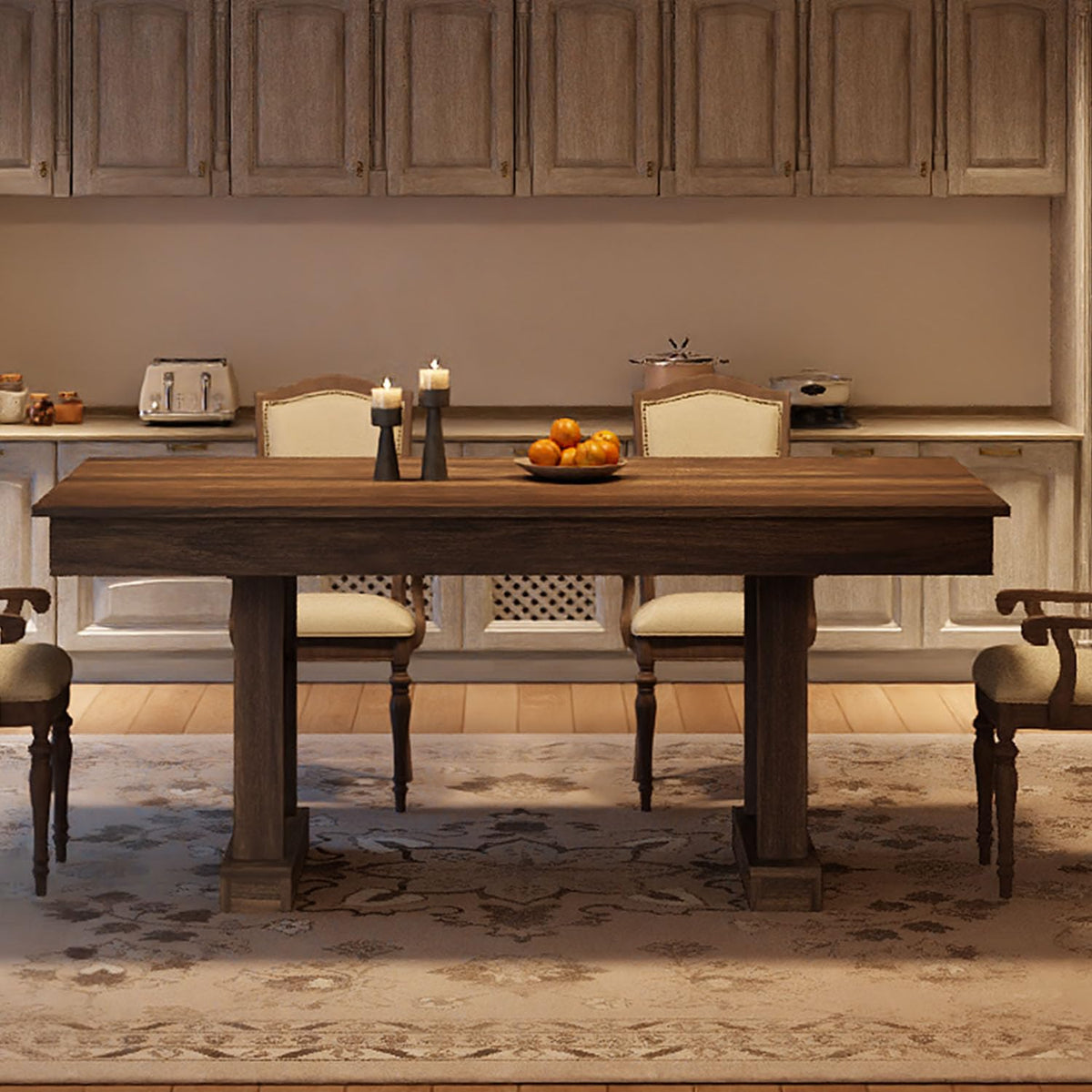 Dining Table with 2 Drawers