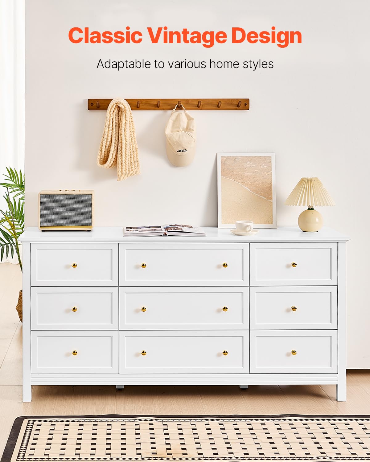 9-Drawer Dresser with Anti-Tip Device