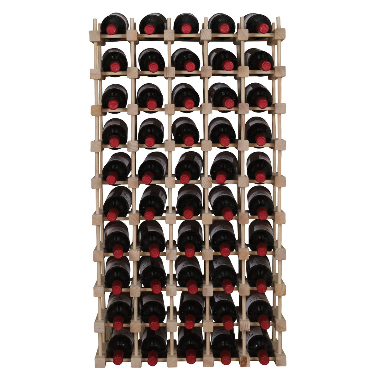 guilai Wooden Stackable Storage Modular Small countertop Wine Rack Cabinet,Freestanding for Floor Wood Wine Bottle Shelf (50bottle)