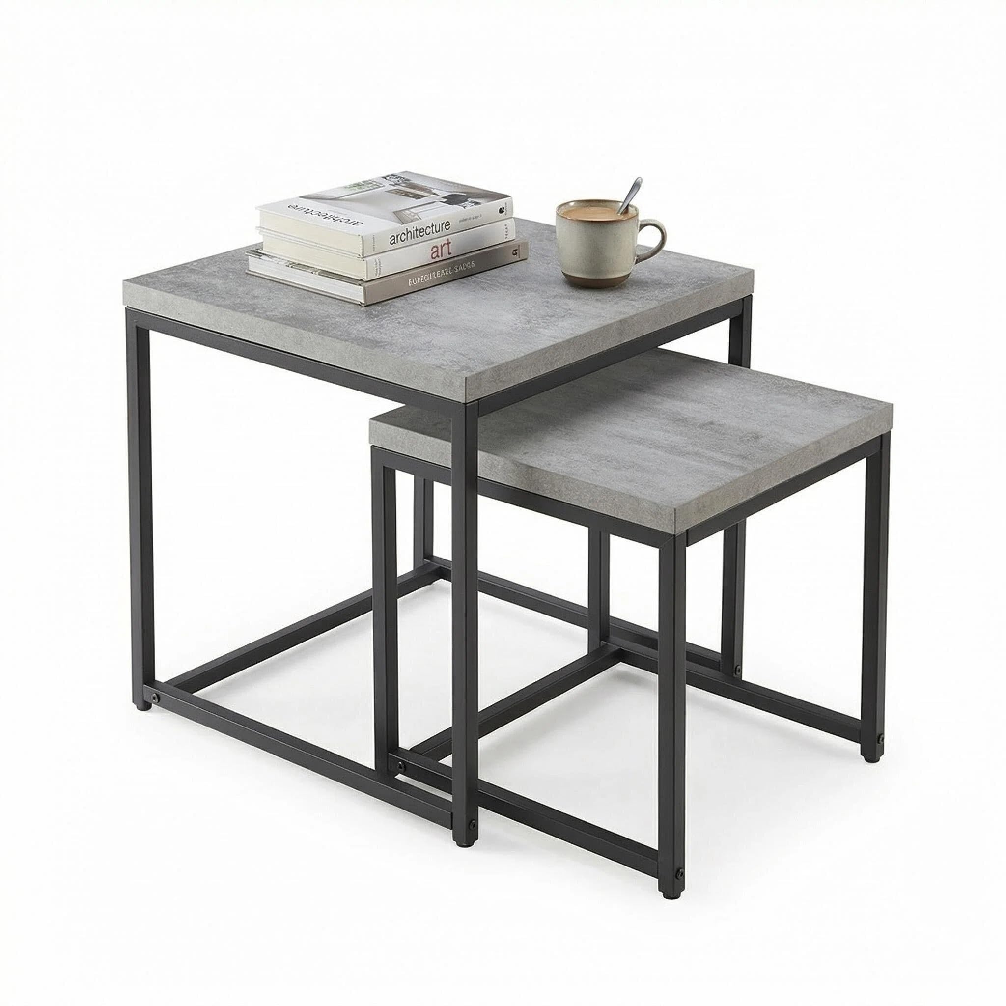 Nesting Coffee & Side Tables, Set of 2