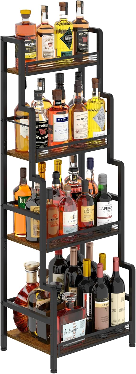 Wine Rack with Mini Bar Table