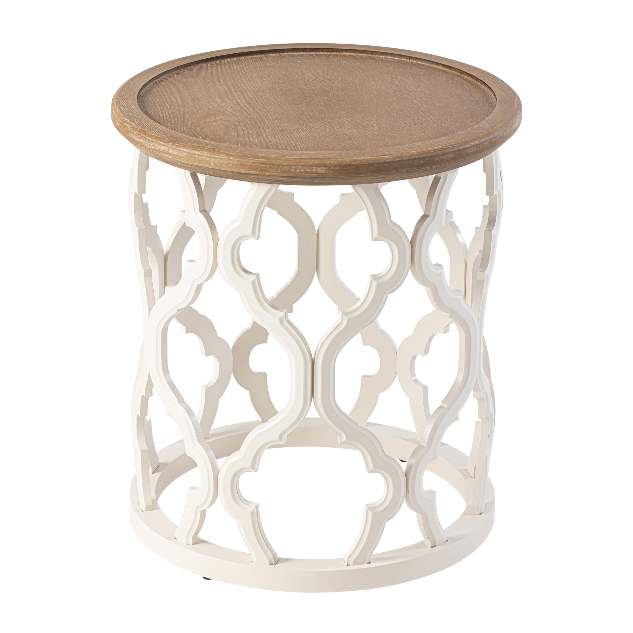 Round Farmhouse End & Coffee Table Set