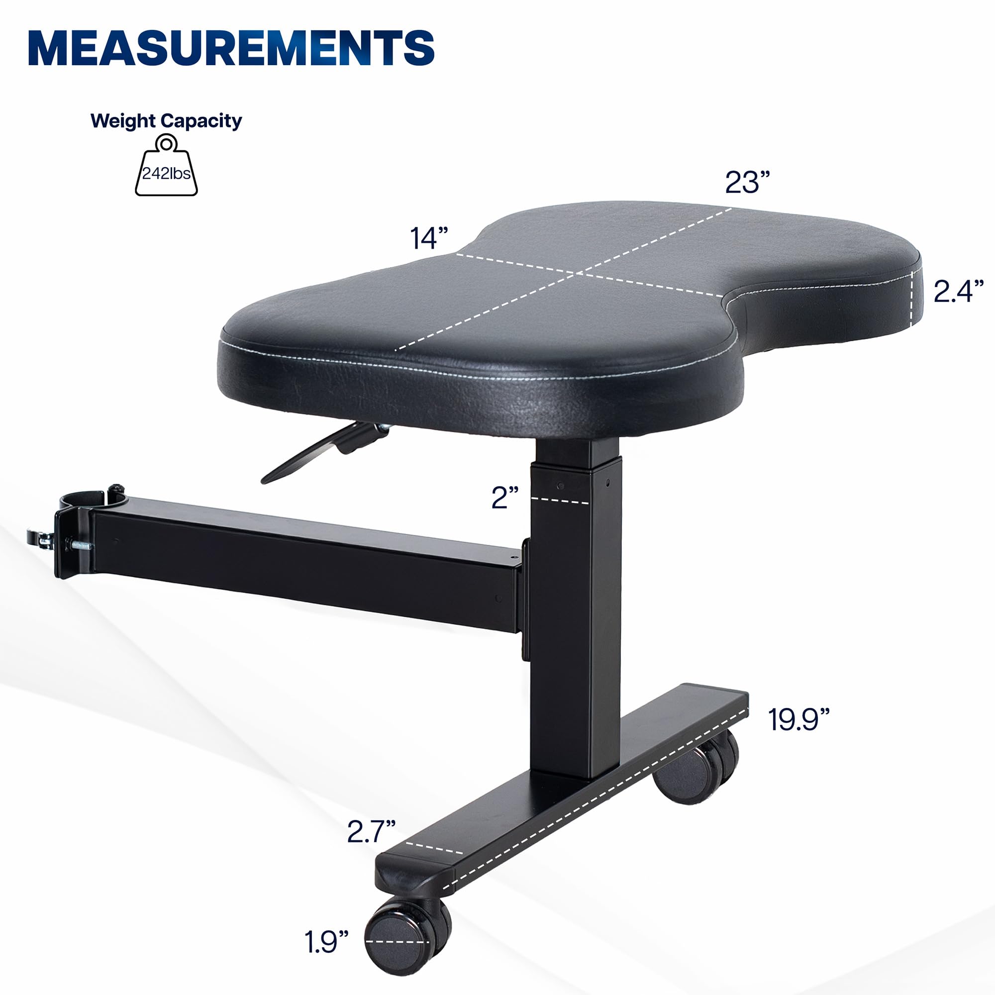 Ergonomic Chair Footrest with Cushion Attachment
