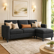 Reversible Sectional Sofa with Ottoman