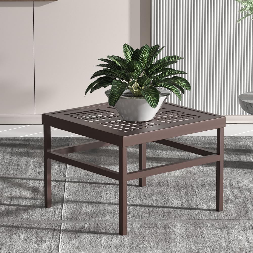 DHYGOTFUR Aluminum Plant Stand Indoor &Outdoor Heavy Duty Rustproof