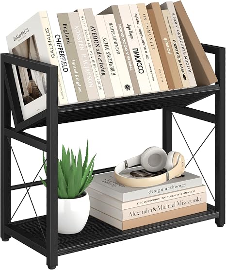 2-Tier Desktop Bookshelf Organizer