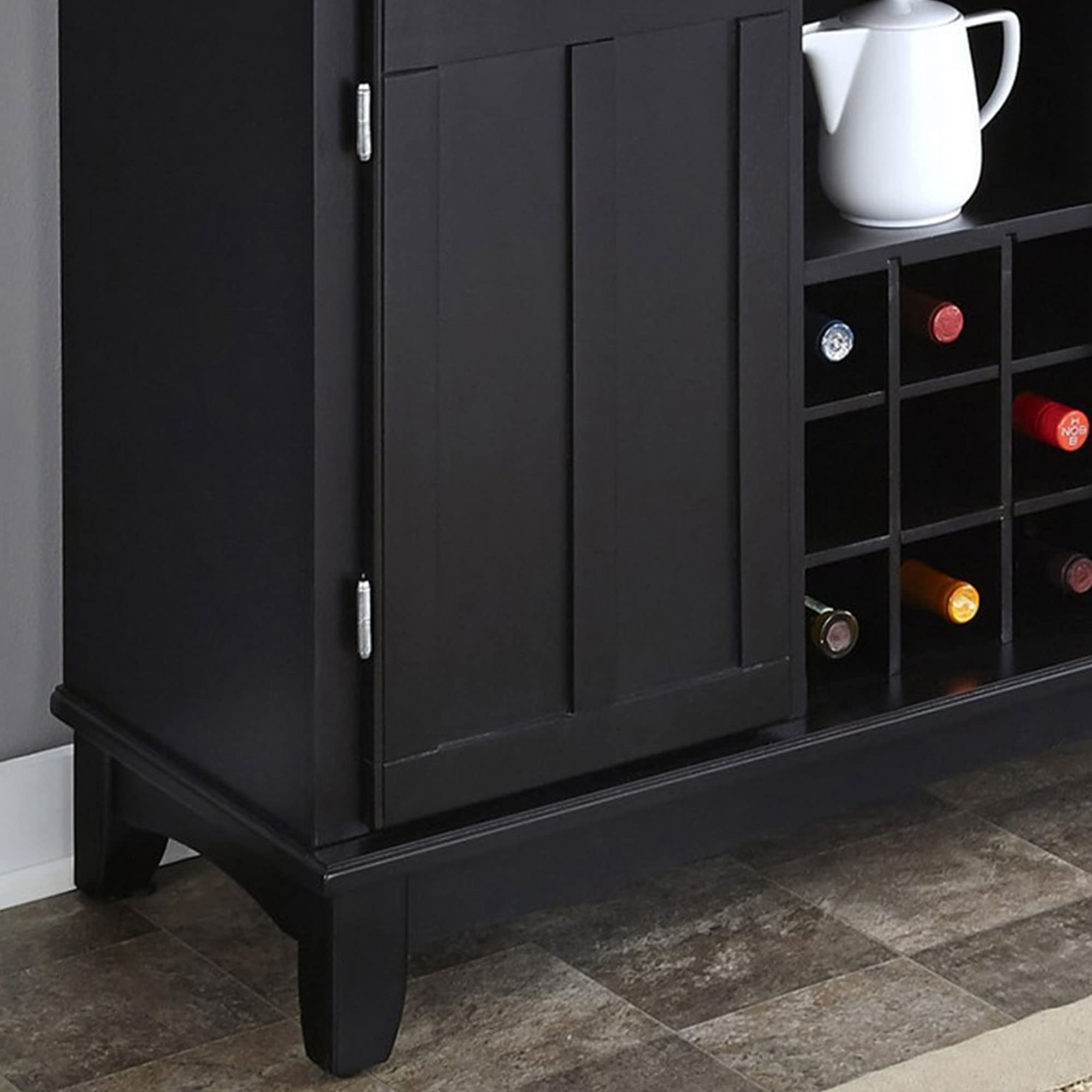 Buffet Server with Hutch – Black