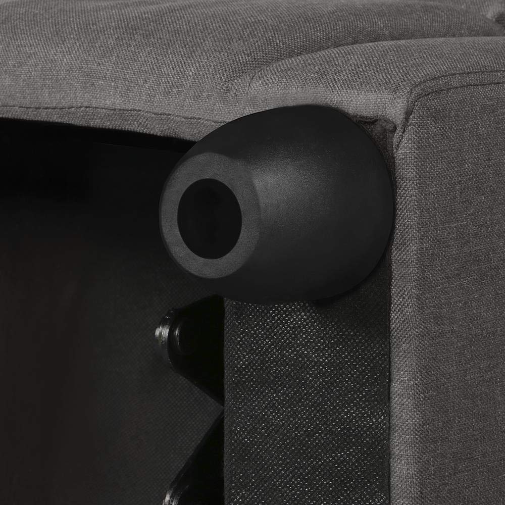 Yaheetech Home Theater Seating Fabric Recliner Chair Gray