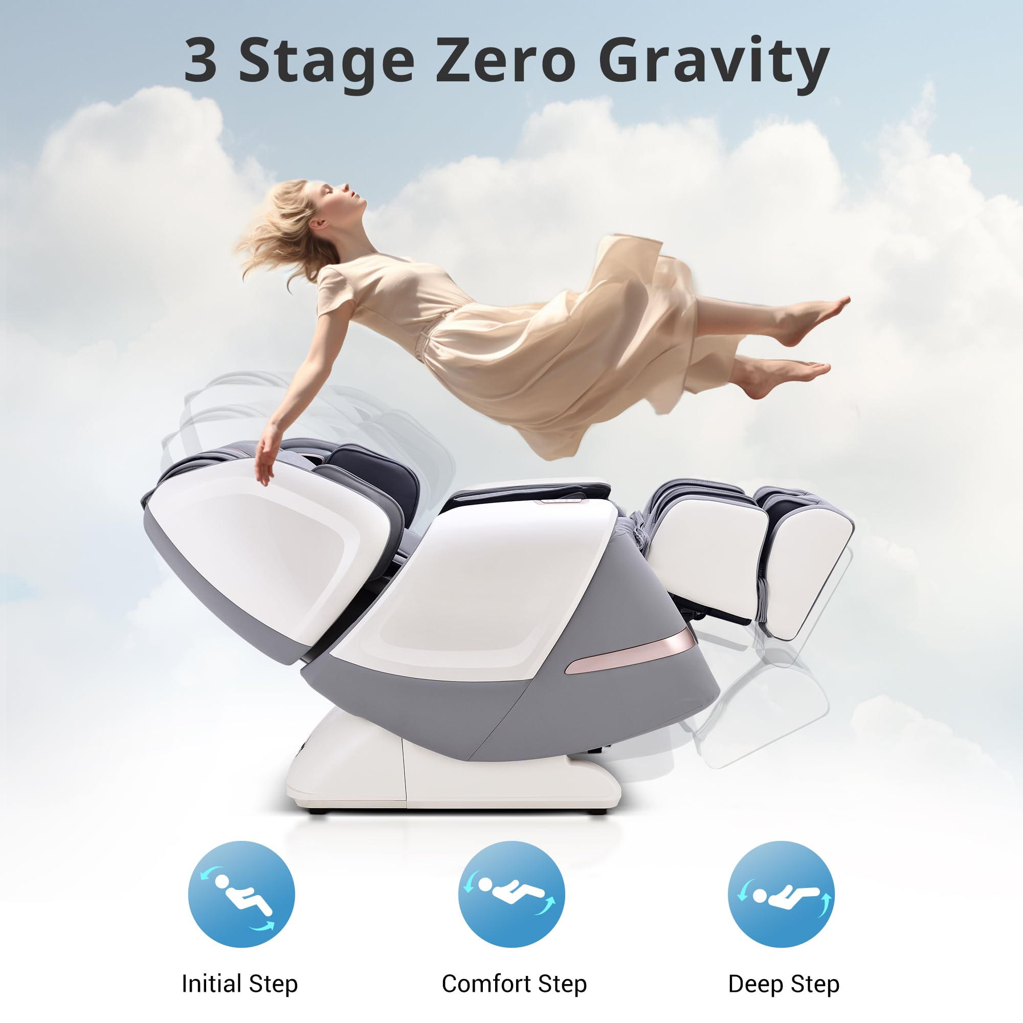4D Massage Chair with SL-Track & Bluetooth