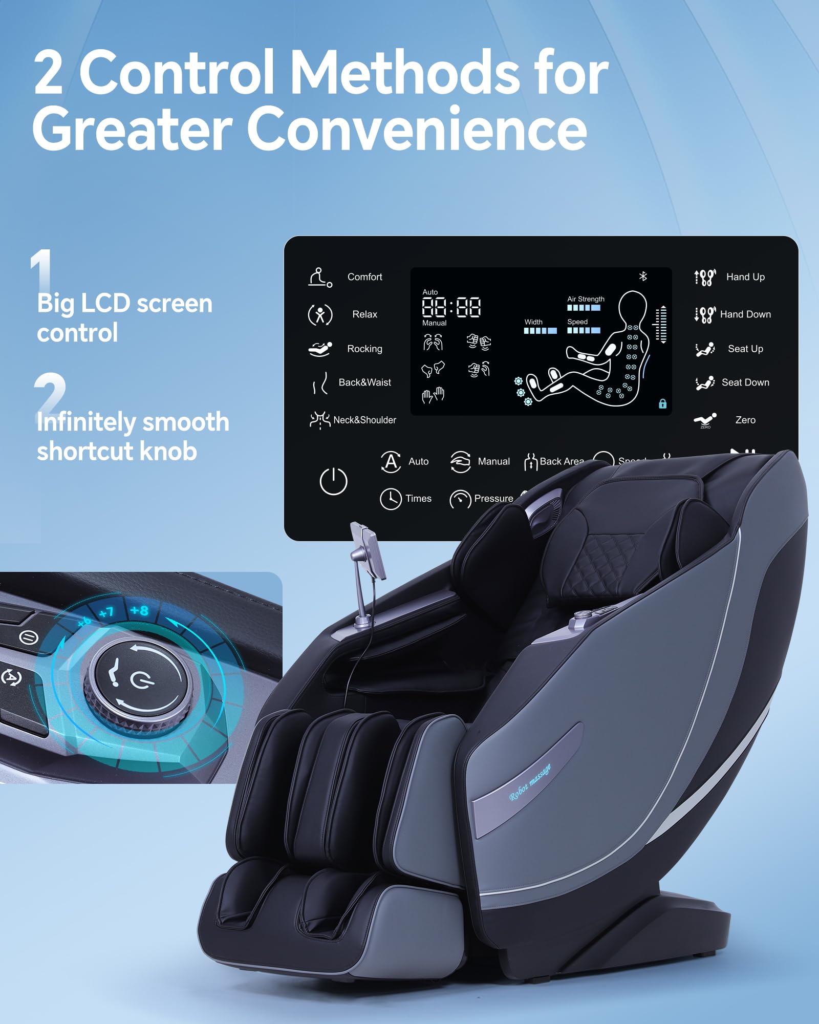 Zero Gravity Massage Chair with SL-Track & Rocking Mode