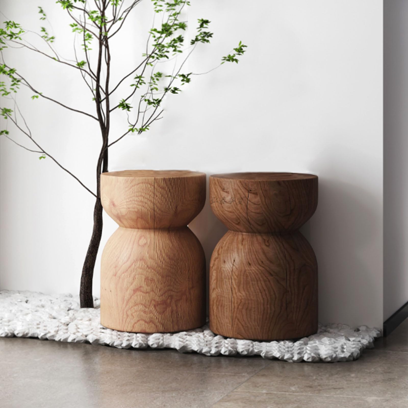 Round Wood Stump Coffee Table