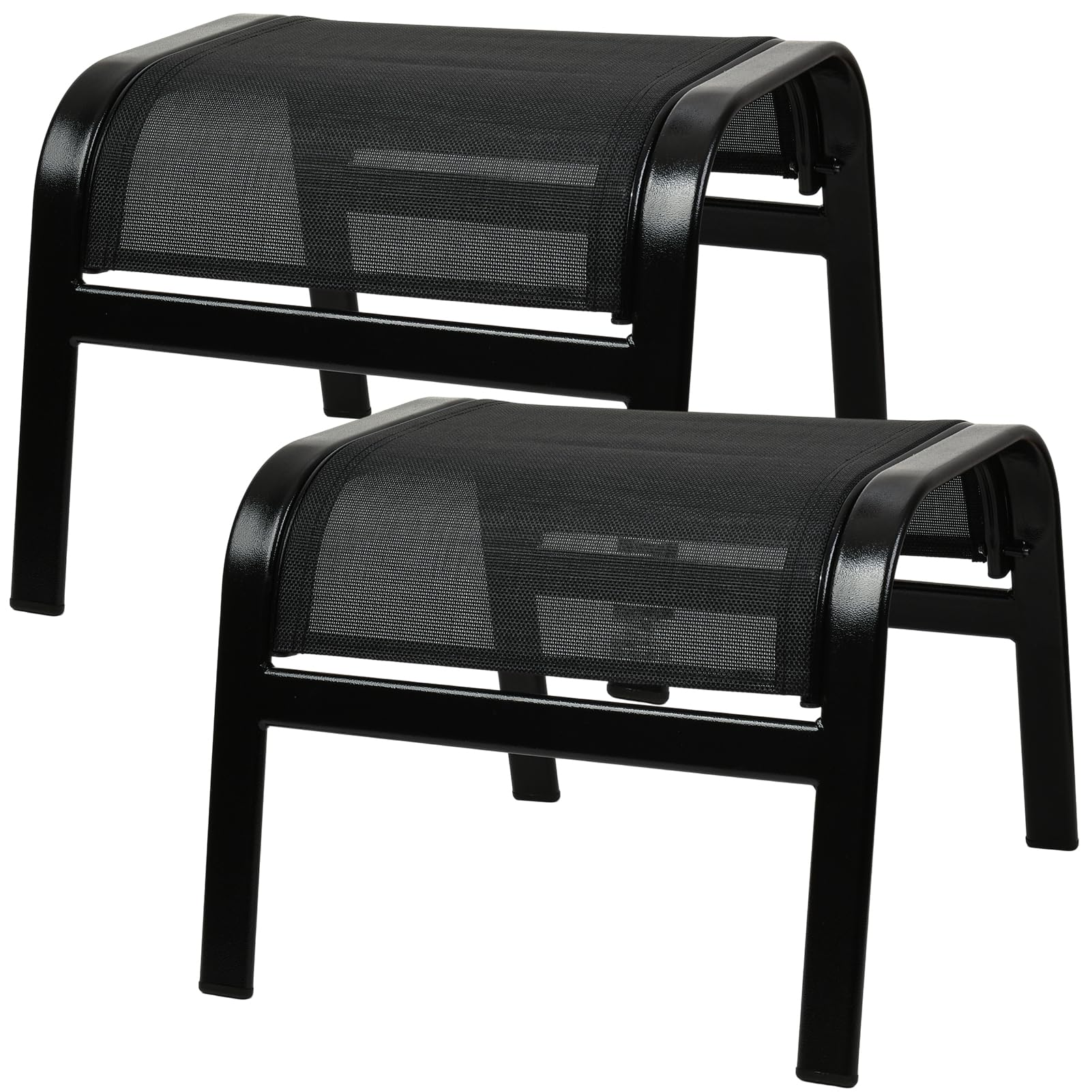 Outdoor Ottoman Footrest Stool Set of 2
