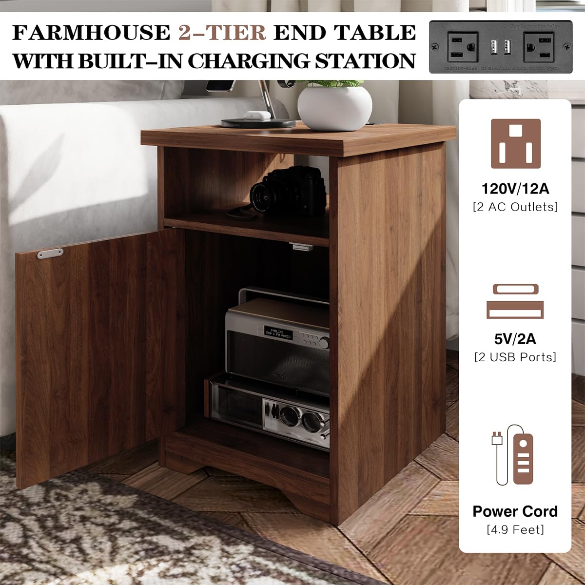 Walnut 3-Piece Coffee Table Set