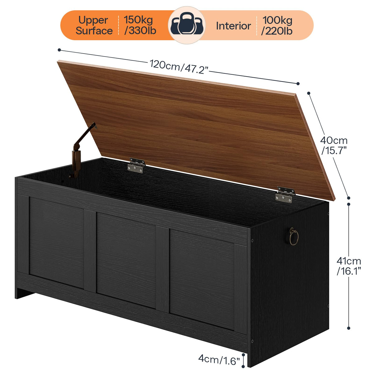 Lift-Top Storage Bench