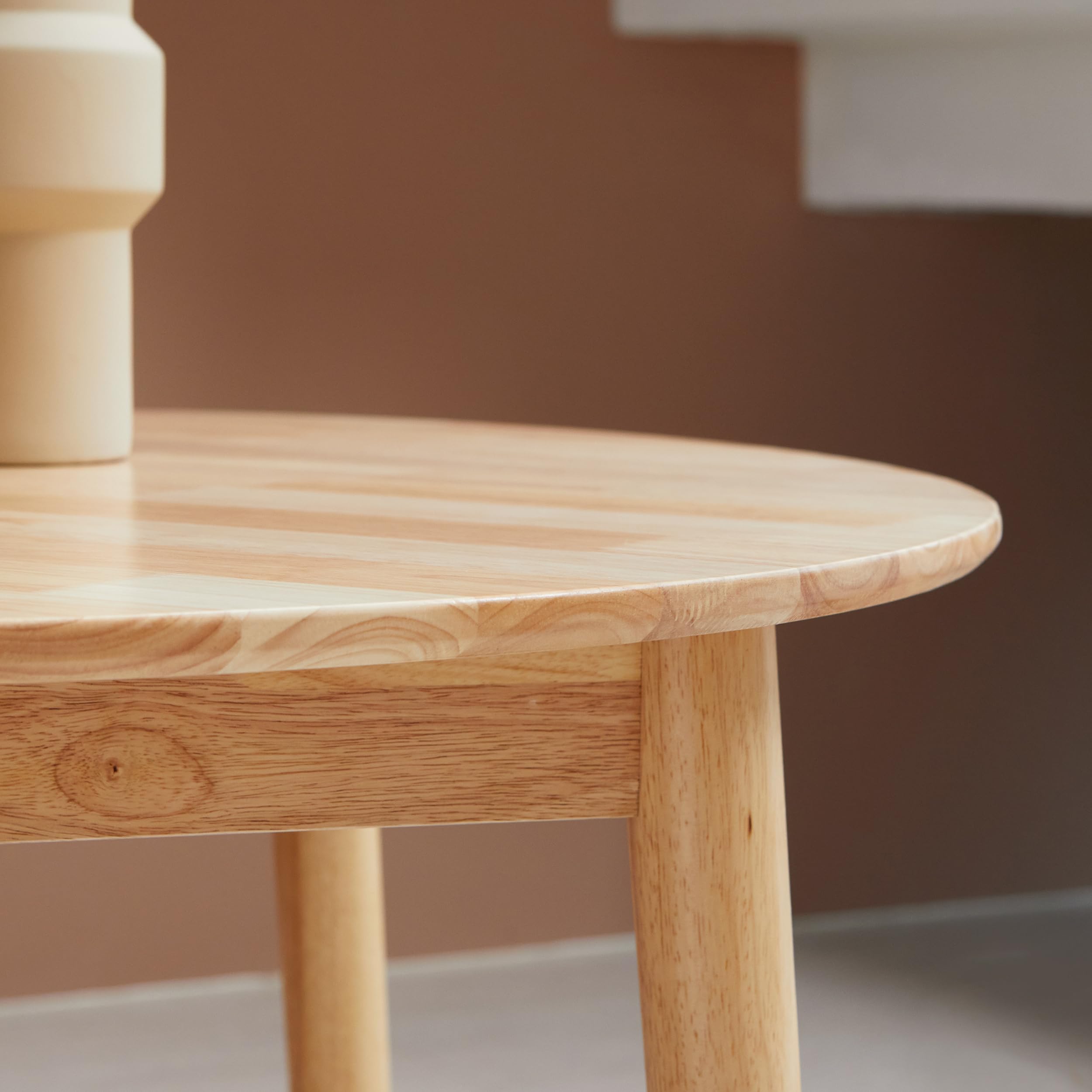 Round Solid Wood Dining Table 35.4"