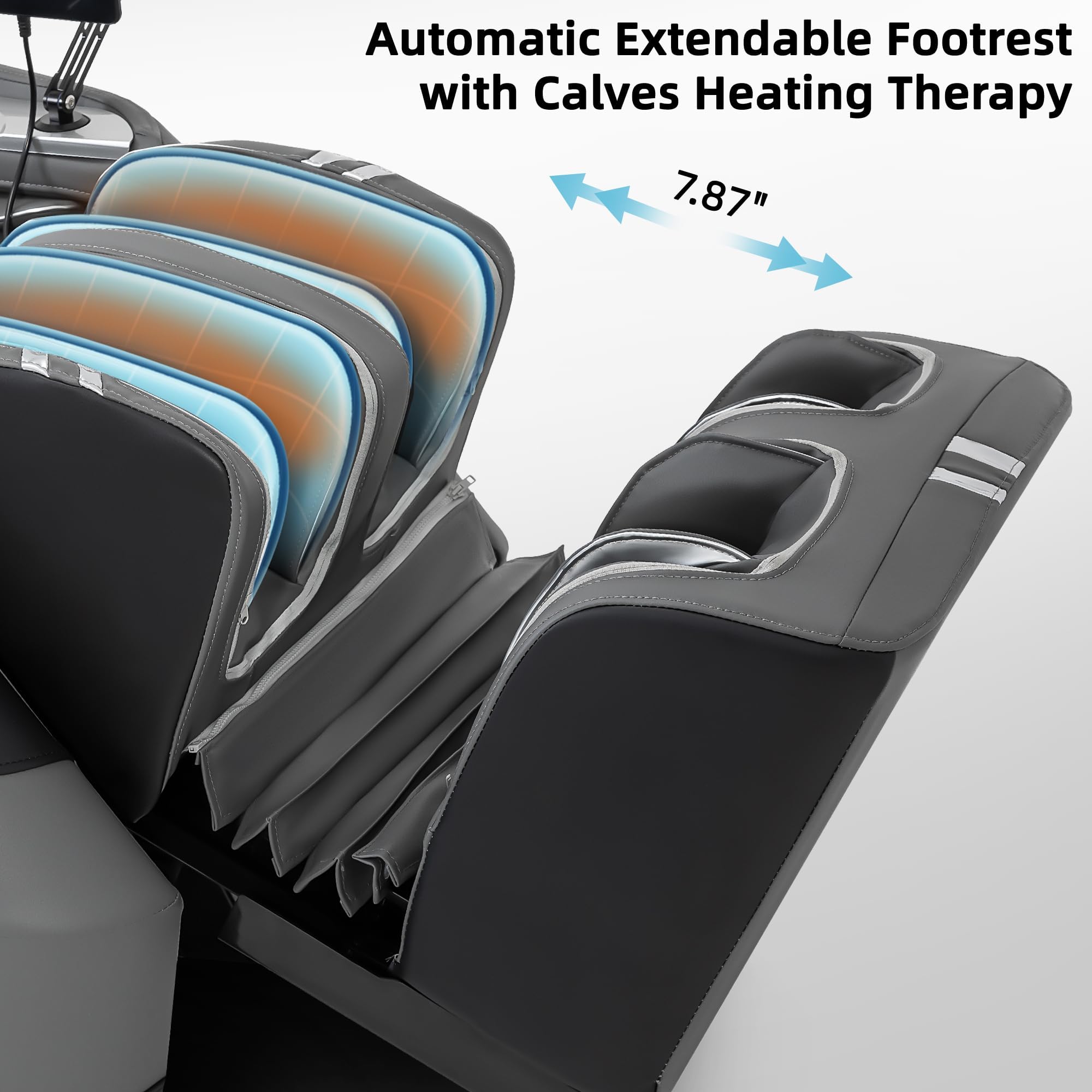 MassaMAX 4D Plus Massage Chair for Big & Tall People Full Body Massage Up to 6'10" & 500 lbs, 59" SL Track, OTA Cloud Upgrade - Never Outdated, APP Control, 27+ Modes, Auto Footrest Extension A580