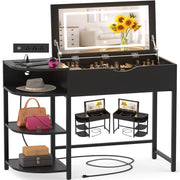 Flip-Top Vanity Desk with Lights