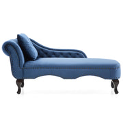 Navy Velvet Chaise Lounge