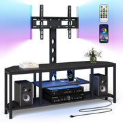 Corner TV Stand Entertainment Center with Mount for Living Room, 32-65" TV
