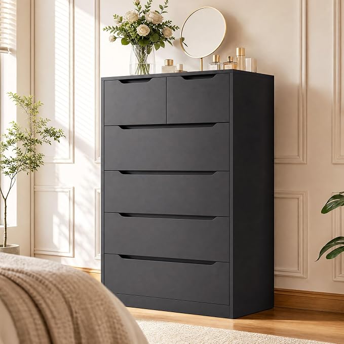 6-Drawer Dresser with Smooth Metal Slides