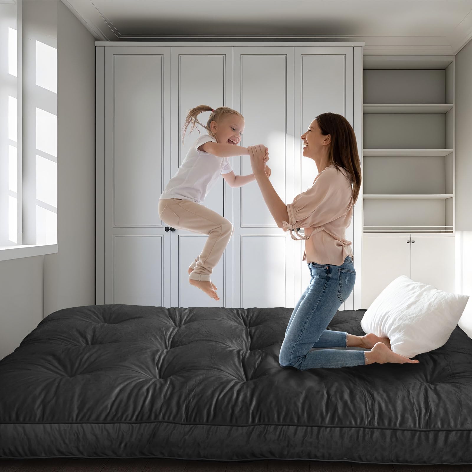 Full Size Futon Mattress – 6" Flannel Floor Mattress