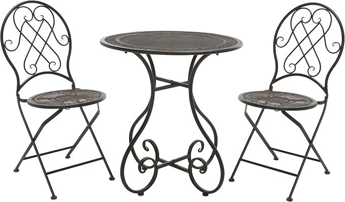 3-Piece Metal Patio Bistro Set