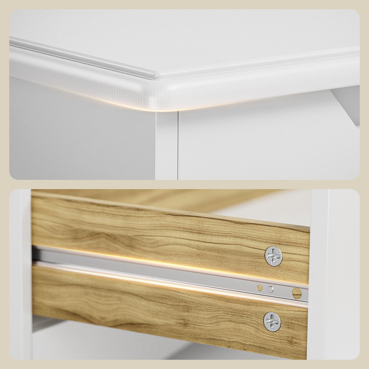 White 6-Drawer Dresser