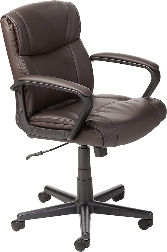 Mid-Back Adjustable Office Chair with Armrests