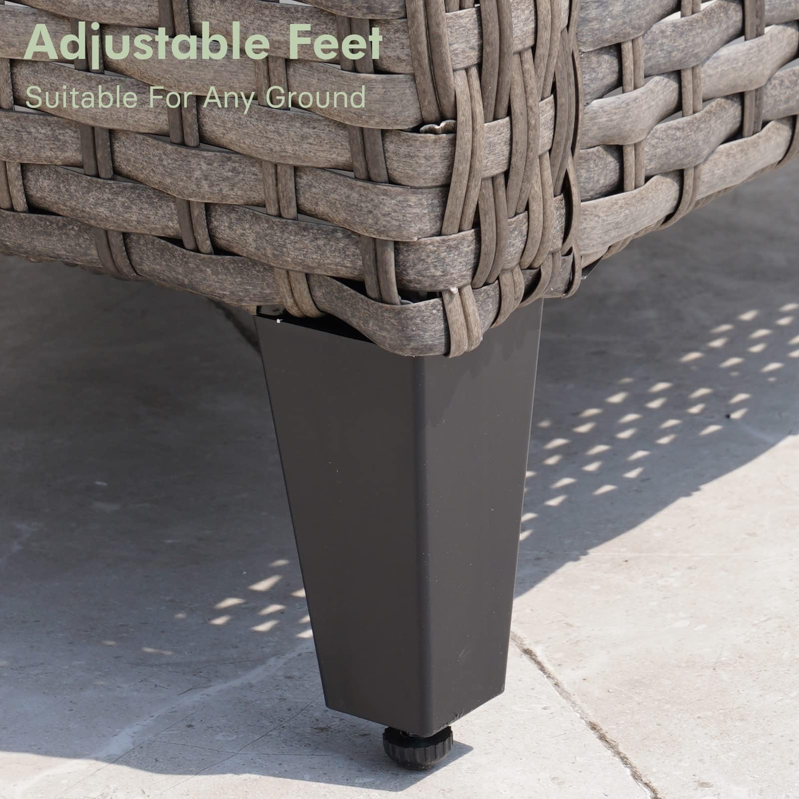 Outdoor Wicker Loveseat Sofa