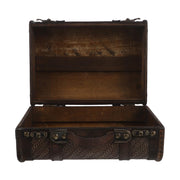 Vintage Wooden Storage Box with Handle