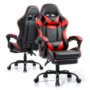 Ergonomic Gaming Chair with Footrest & Lumbar Support