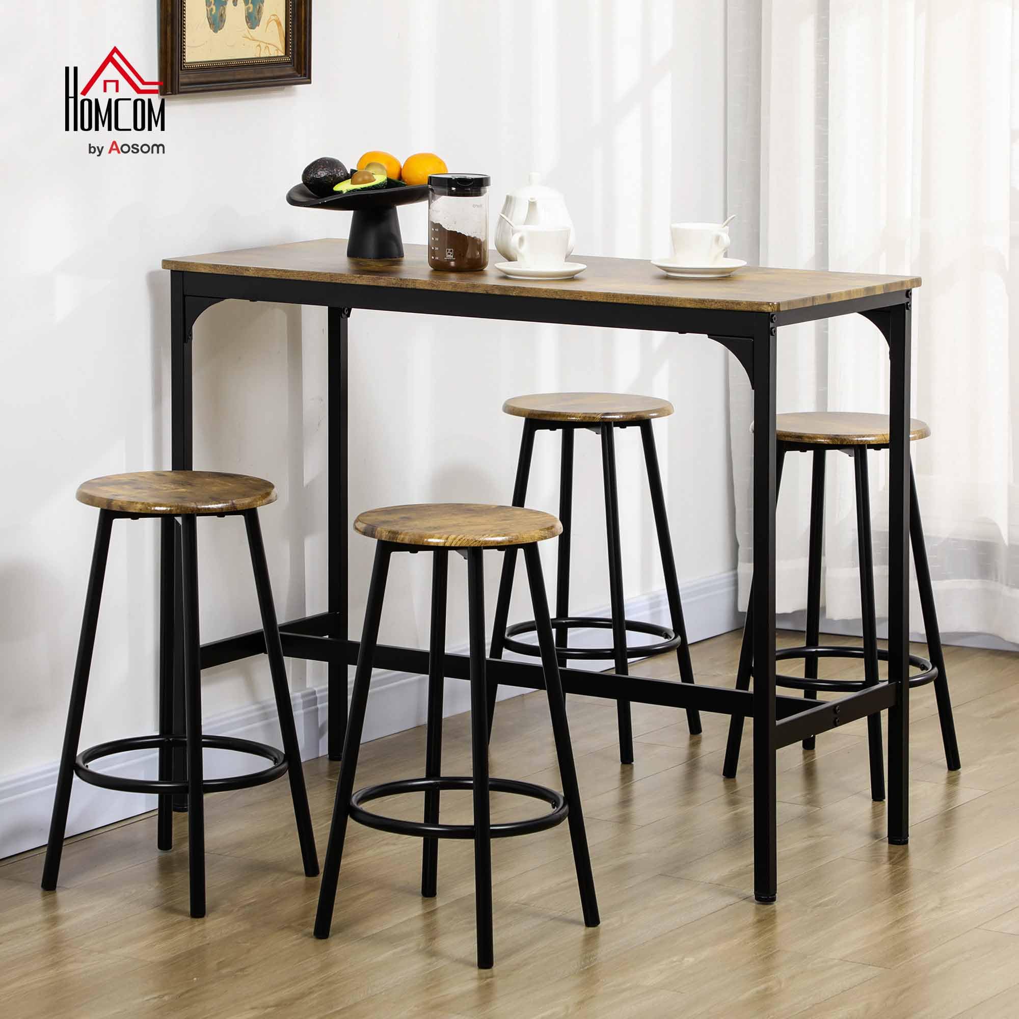 5-Piece Counter Height Bar Table Set