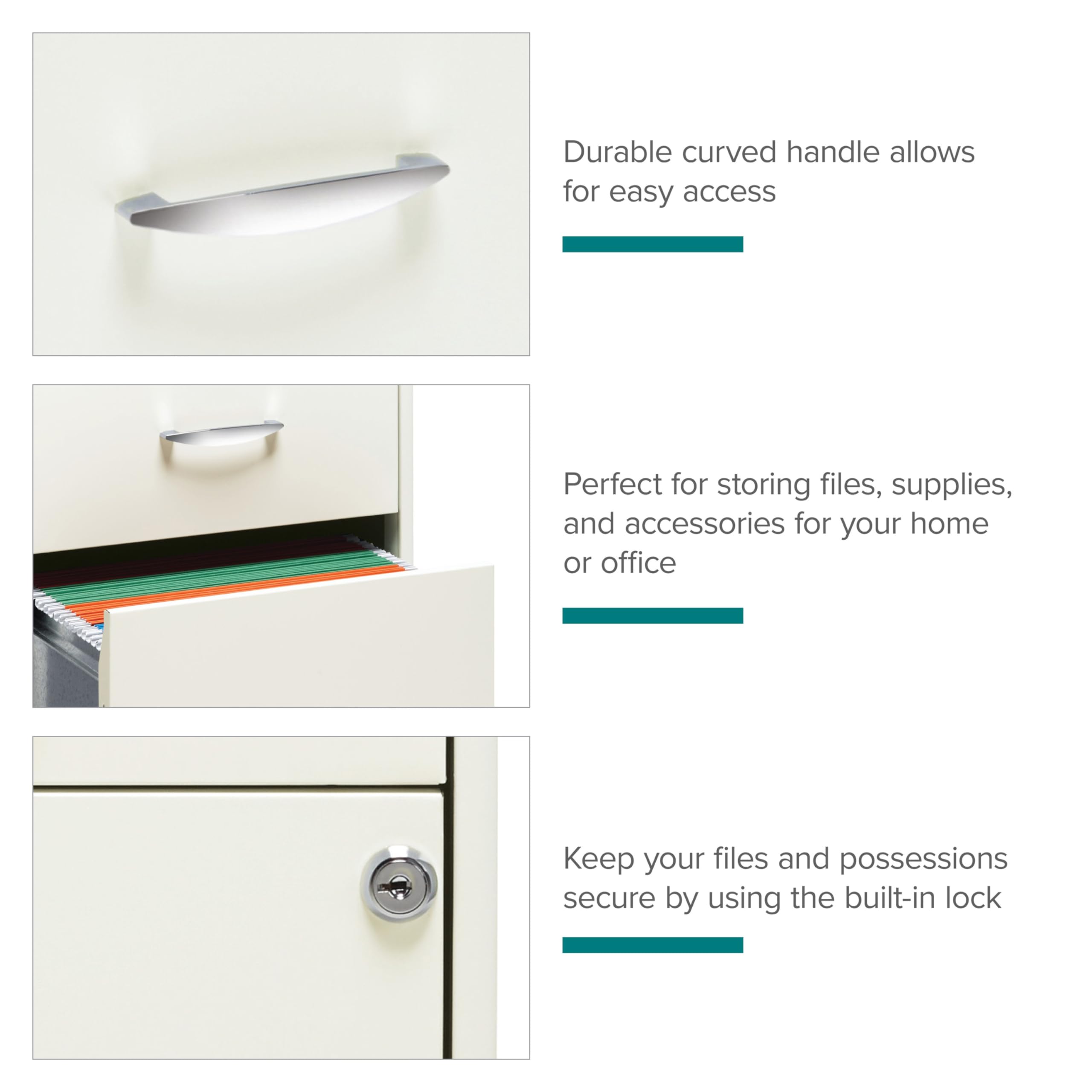 3-Drawer Steel File Cabinet